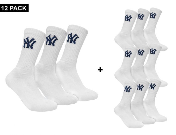 New York Yankees 12-Pack Crew Socks Vorteilspack Socken