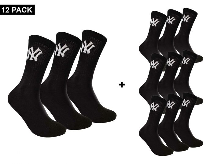 New York Yankees 12-Pack Crew Socks Sportsocken 12er Pack