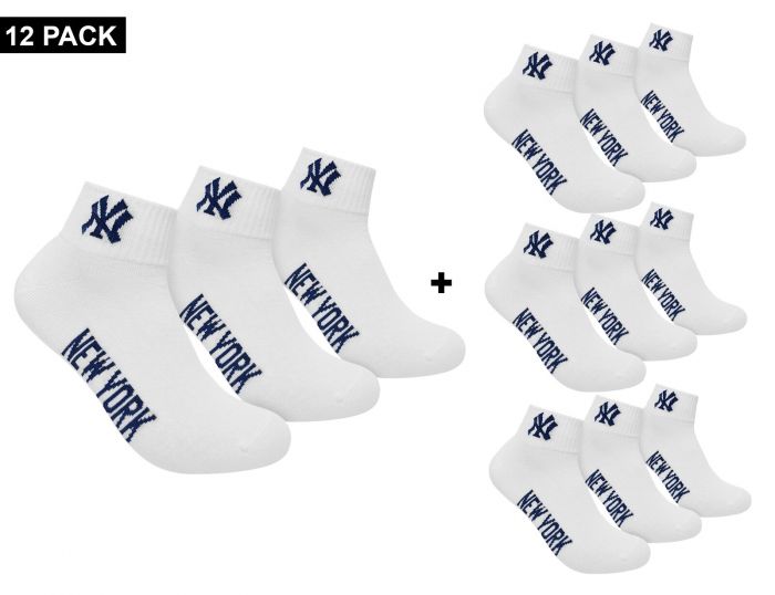 New York Yankees 12-Pack Quarter Socks 12er Pack Socken