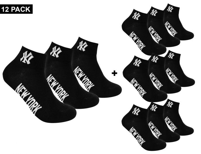 New York Yankees 12-Pack Quarter Socks Knöchelsocken 12er Pack