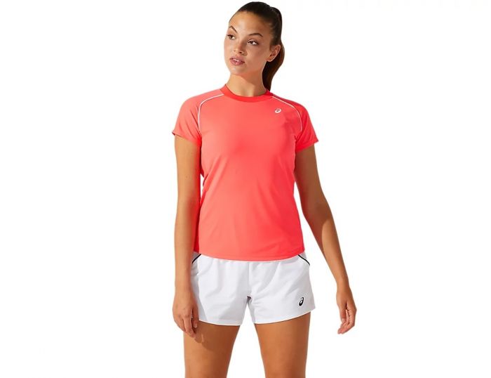 Asics Court Womens Piping Short Sleeve Tennisshirt