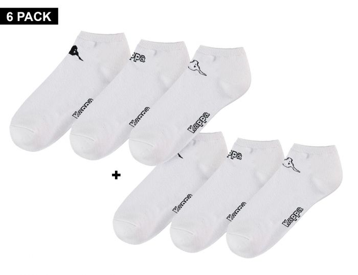 Kappa Logo Trex 6-Pack Sneaker Socks 6-Pack