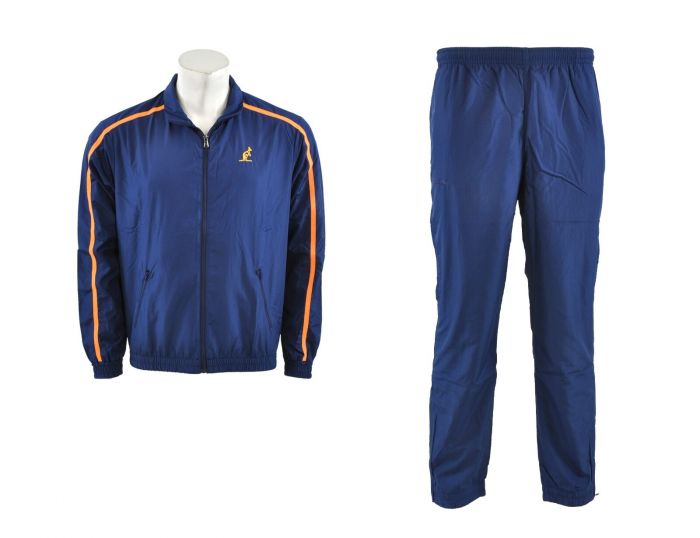 Australian Tracksuit Blau/orangefarbener Trainingsanzug
