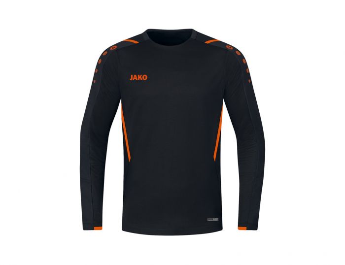 Jako Sweater Challenge Zwart met Oranje Trui Kids
