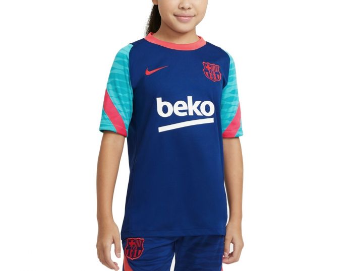 Nike FCB Strike Short Sleeve Top FC Barcelona Trikot Kinder
