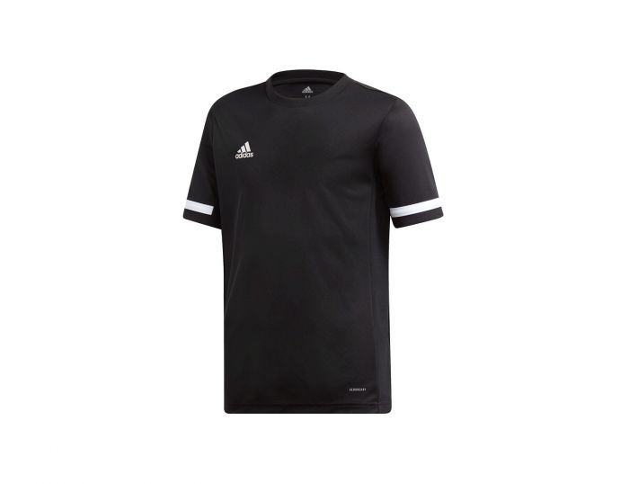 adidas T19 Short Sleeve Jersey Boys Schwarzes Fußballtrikot