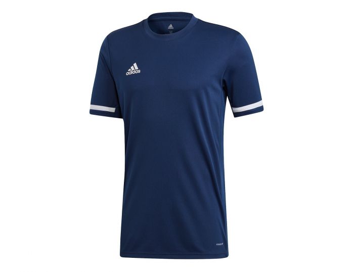 adidas T19 Short Sleeve Jersey Men Blaues Herren Sportshirt