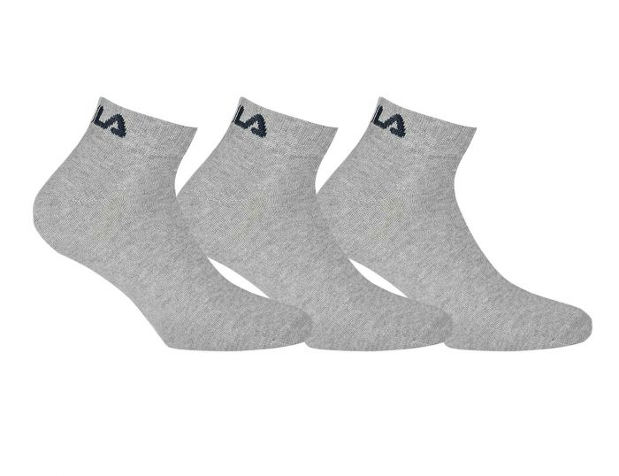 Fila Ankle Socks 3-Pack Graue Knöchelsocken