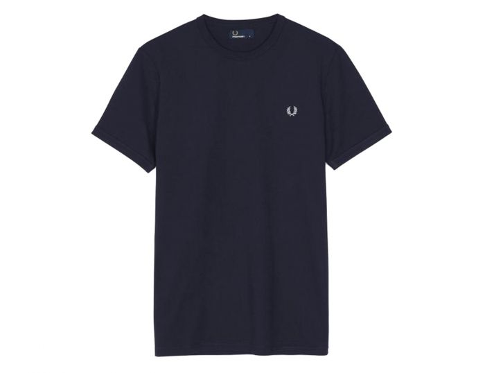 Fred Perry Ringer T-Shirt T-Shirt Navy