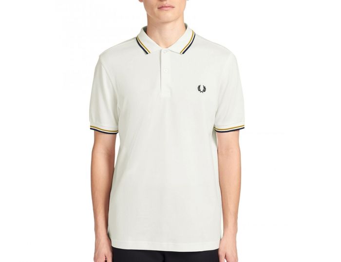 Fred Perry Twin Tipped Shirt Weißes Poloshirt