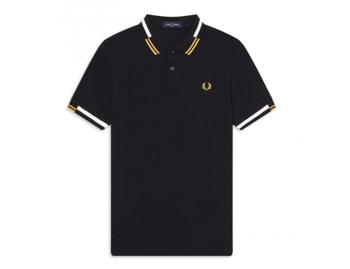 Fred Perry Abstract Tipped Polo Shirt Poloshirt Herren