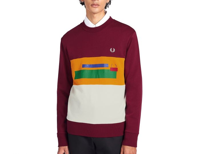 Fred Perry Mixed Graphic Sweatshirt Sweatshirt