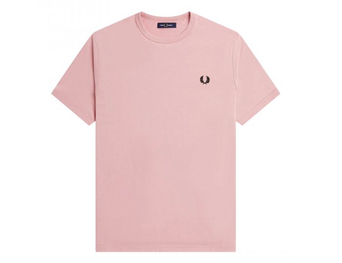 Fred Perry Ringer T-Shirt Roze T-Shirt Heren