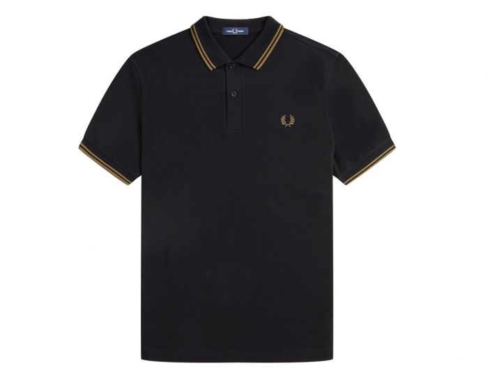 Fred Perry Twin Tipped Shirt Zwarte Polo